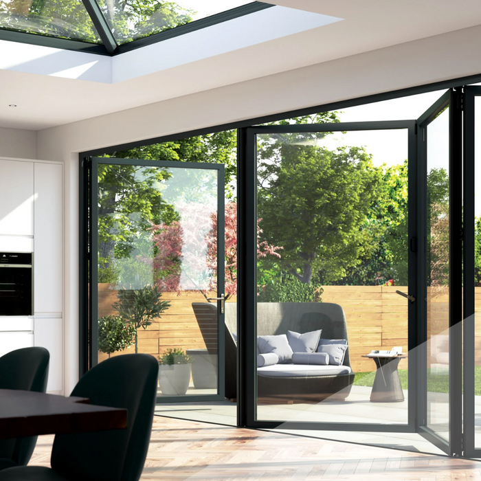 Add the Finishing Touch to Your Extension with our Visofold 1000 Aluminium Bifold