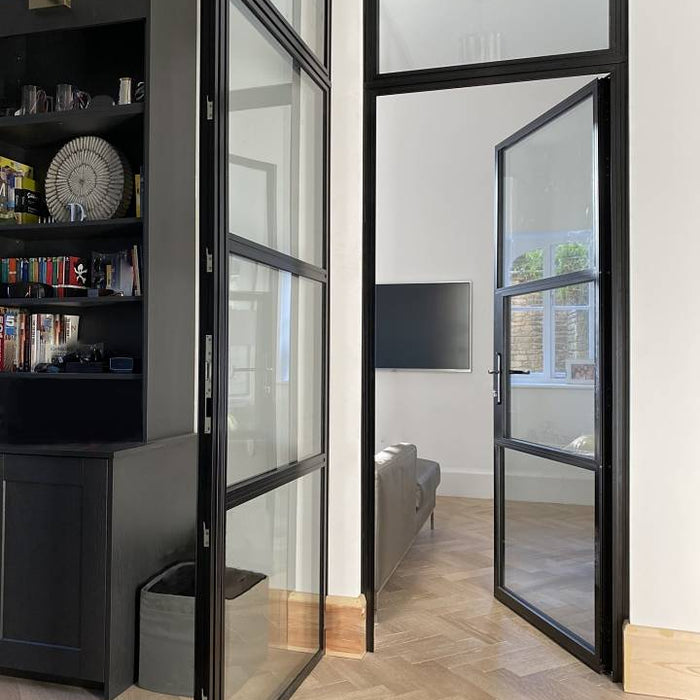 Embrace Elegance and Legacy with the 1000mm Black Heritage Aluminium Single Door - Home Build Doors