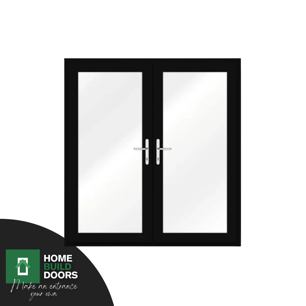 Profile 22 PVC French Doors - Black - Home Build Doors