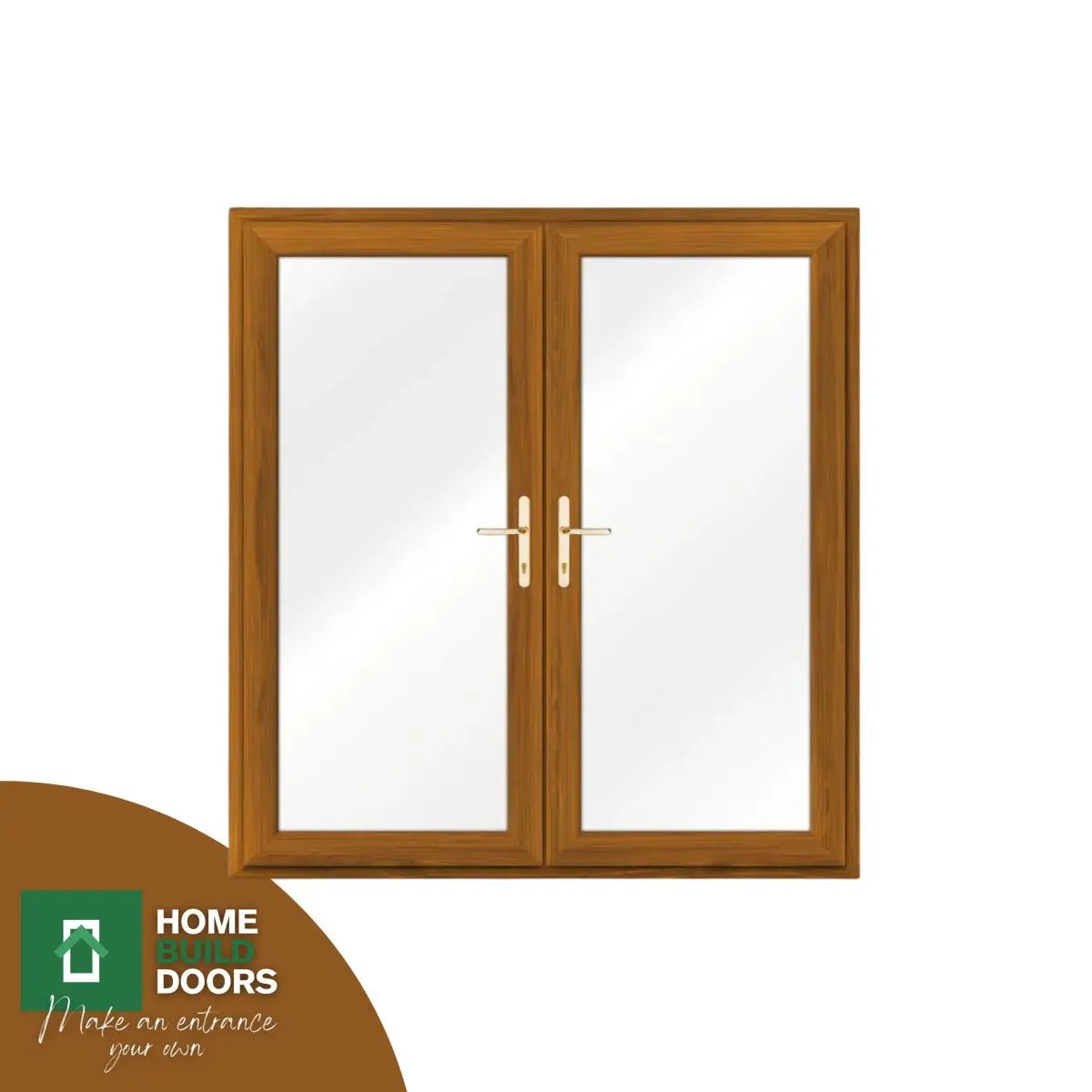 Profile 22 PVC French Doors - Light Oak - Home Build Doors