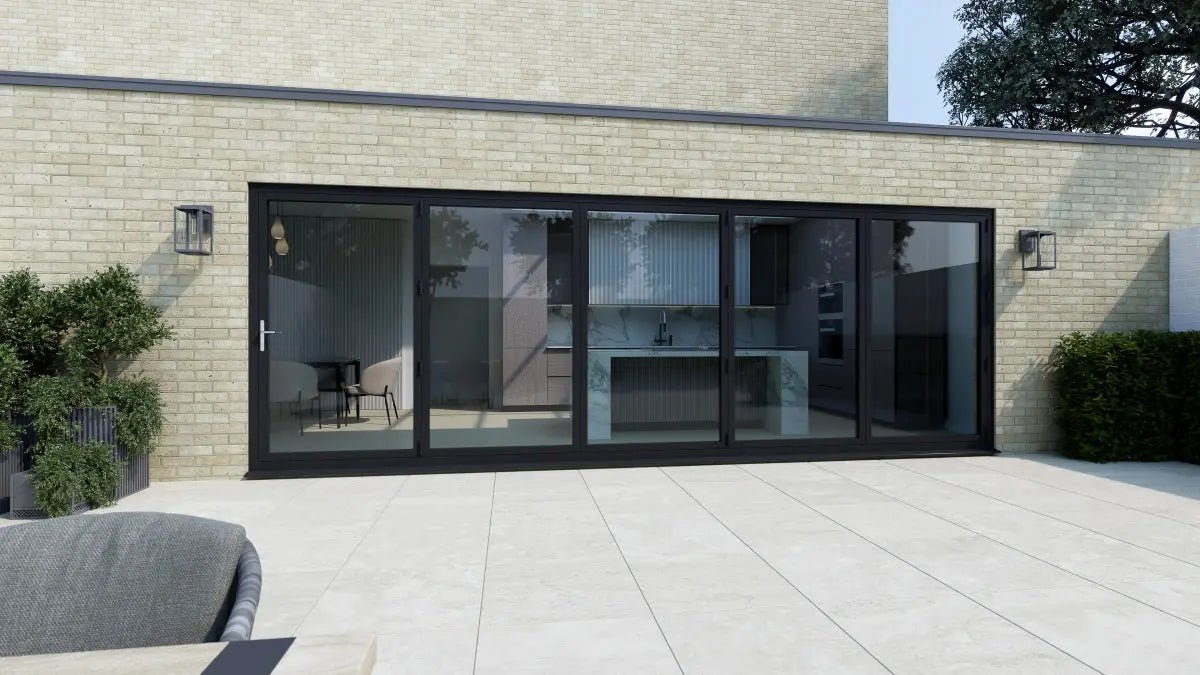 Visofold 1000 - 5 Section Aluminium Bifold Door - Home Build Doors