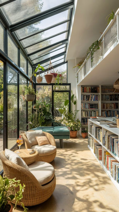 W700mm x P1900mm Black Atlas Aluminum Lean To Roof System