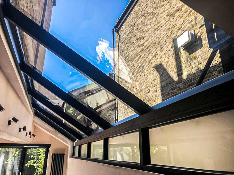 W600mm x P2400mm Black Atlas Aluminum Lean To Roof System