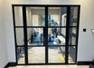 1100mm - Anthracite Grey Aluminium Heritage Single Door + Side Window - Home Build Doors