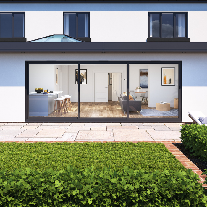 2 Panel / 47mm Aluminium Sliding Door / Cortizo 4700
