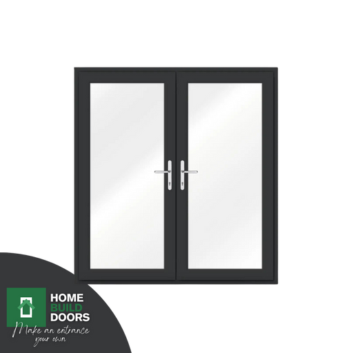 1200mm - Anthracite Grey uPVC French Door - Home Build Doors