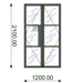 1200mm - Black Internal Aluminium Door - AluSpace - Home Build Doors