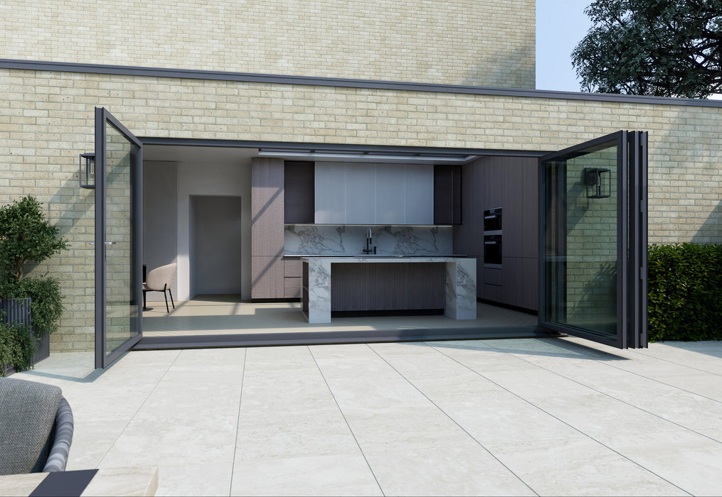 Anthracite Grey Visofold 1000 Aluminium Bifold - 4 Section