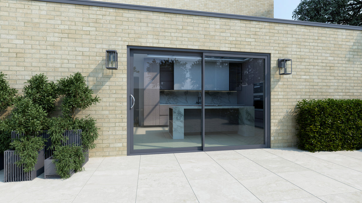 2 Panel / 35mm Aluminium Sliding Door / Smart VisoGlide Plus