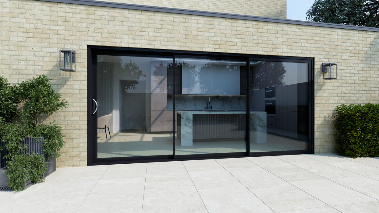 3 Panel / 35mm Aluminium Sliding Door / Smart VisoGlide Plus