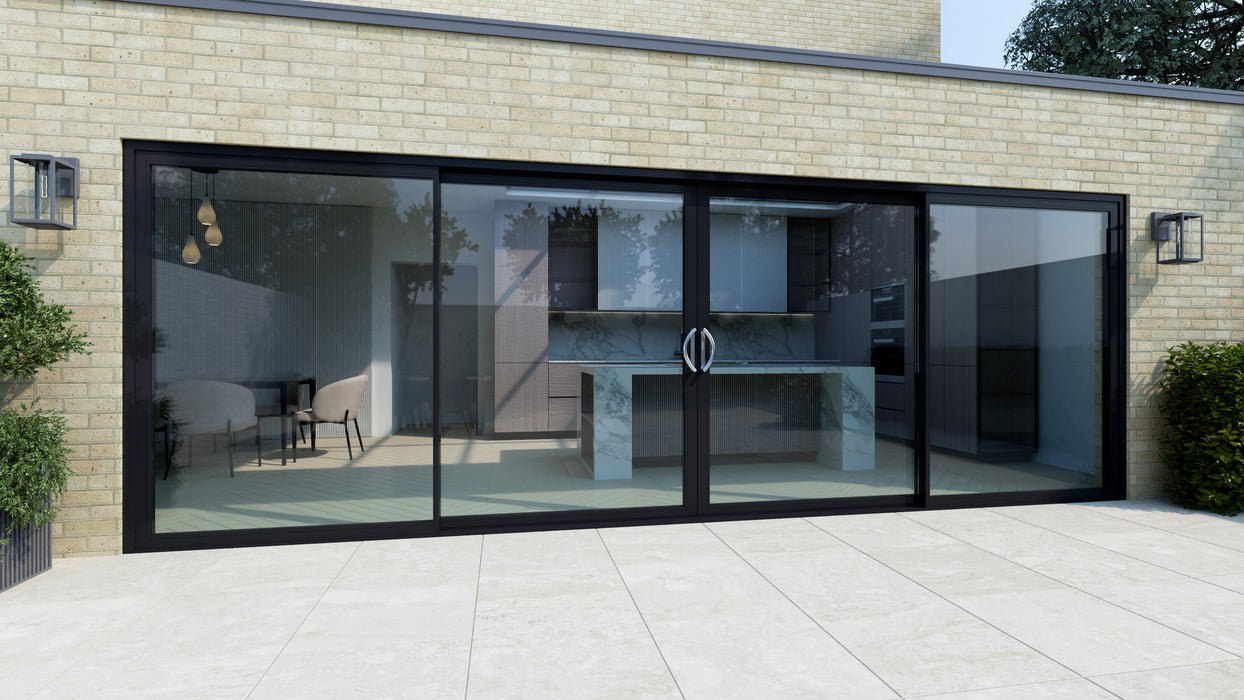 4 Panel / 35mm Aluminium Sliding Door / Smart VisoGlide Plus