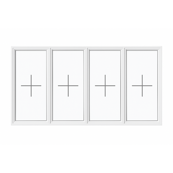 Veka M70 UPVC Window - 4 Section