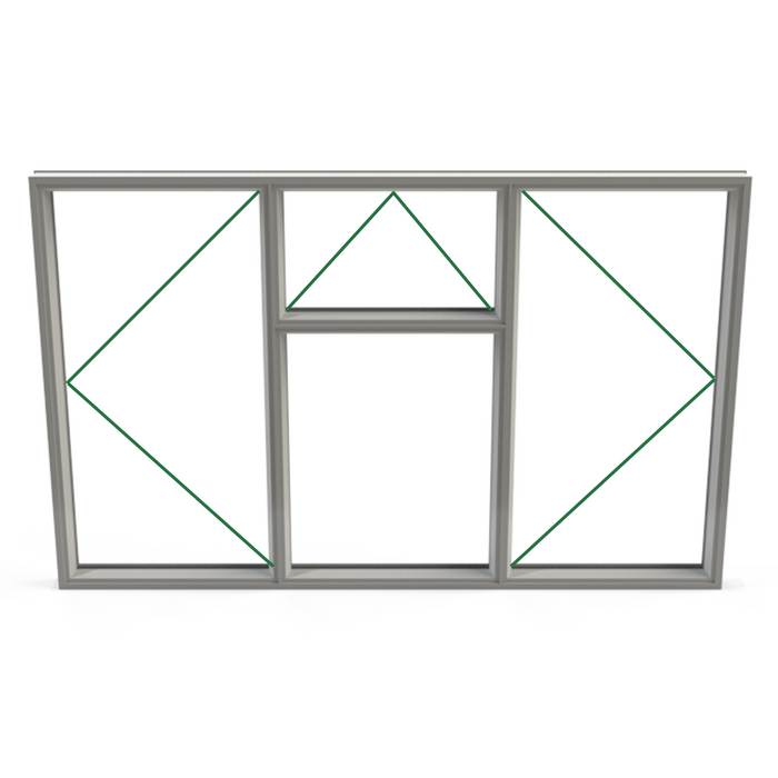 Origin OW70 Aluminium Window - 3 Section