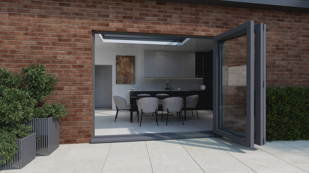 EuroCell UPVC 3 Section Bi-Fold Door