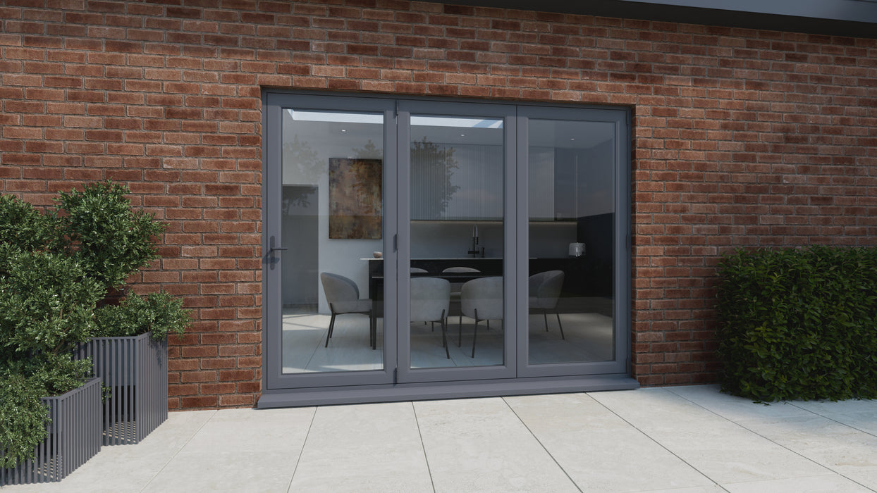 EuroCell UPVC 3 Section Bi-Fold Door