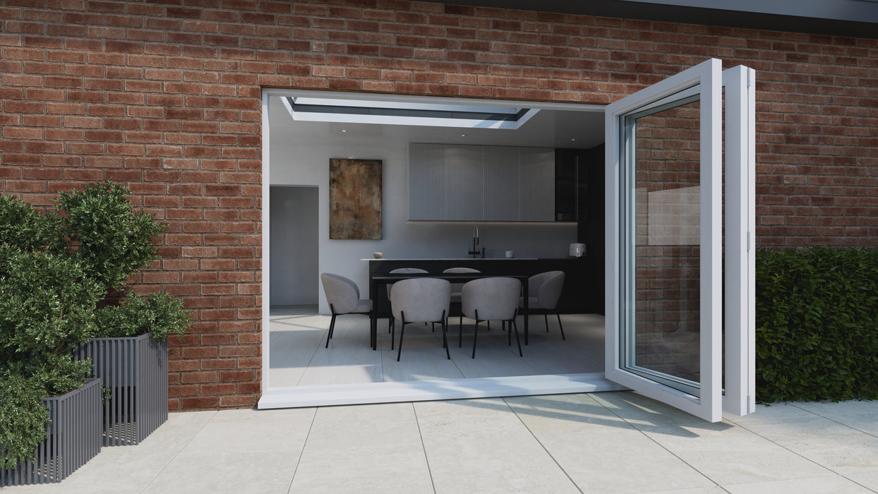 EuroCell UPVC 3 Section Bi-Fold Door