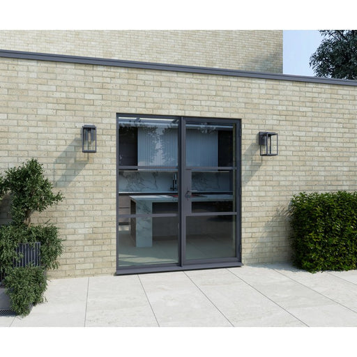 1300mm Anthracite Grey Aluminium Heritage French Doors - Home Build Doors