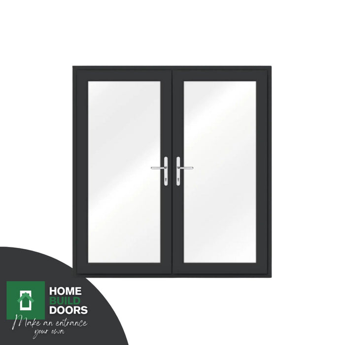 1300mm - Anthracite Grey uPVC French Door - Home Build Doors