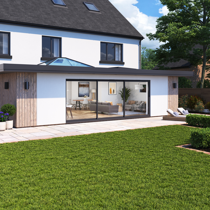 2 Panel / 47mm Aluminium Sliding Door / Cortizo 4700