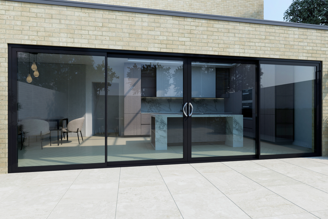 W3200MM X H2100MM Cortizo 4700 Aluminium 4 Section Sliding Door