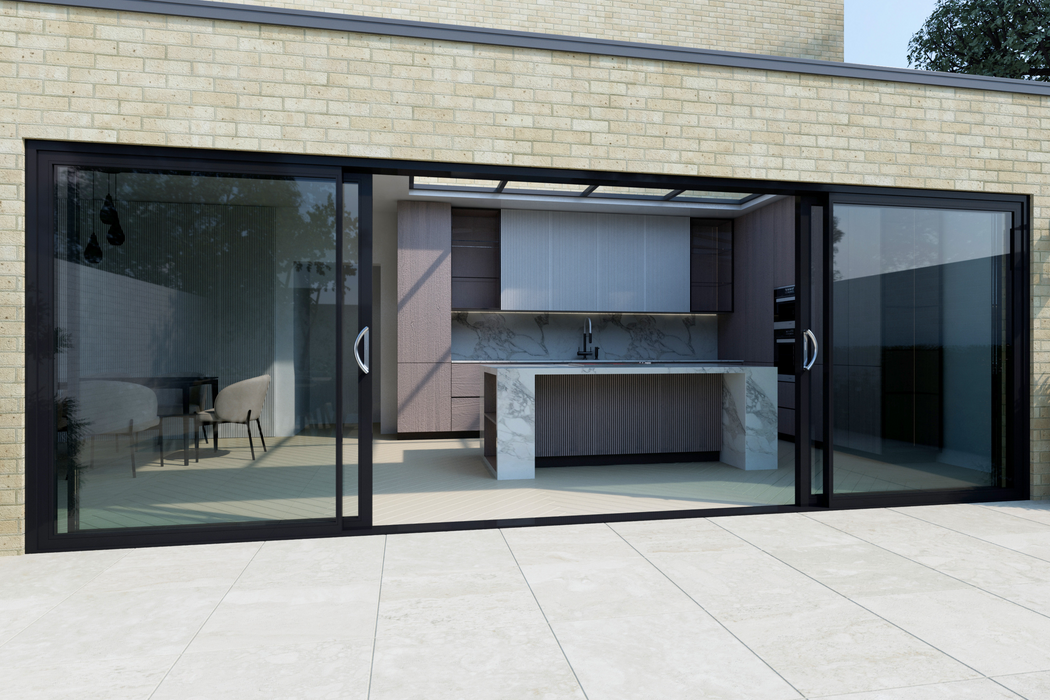 W3200MM X H2100MM Cortizo 4700 Aluminium 4 Section Sliding Door