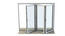 1500mm Origin Anthracite Grey Aluminum Bifold - 3 Section - Home Build Doors