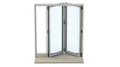 1500mm Origin Black Aluminum Bifold - 2 Section - Home Build Doors