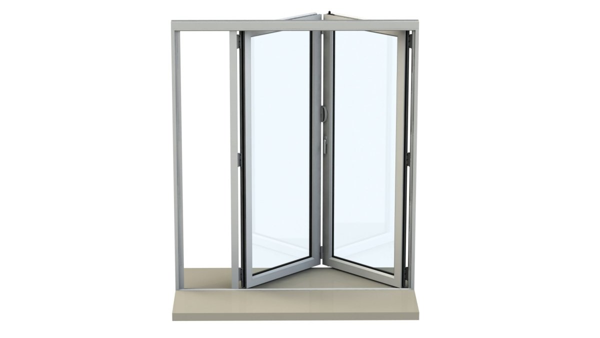 1500mm Origin Anthracite Grey Aluminum Bifold - 2 Section - Home Build Doors