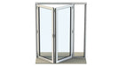 1500mm Origin Dark Silver Aluminum Bifold - 2 Section - Home Build Doors