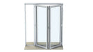 1500mm Origin Dark Silver Aluminum Bifold - 2 Section - Home Build Doors