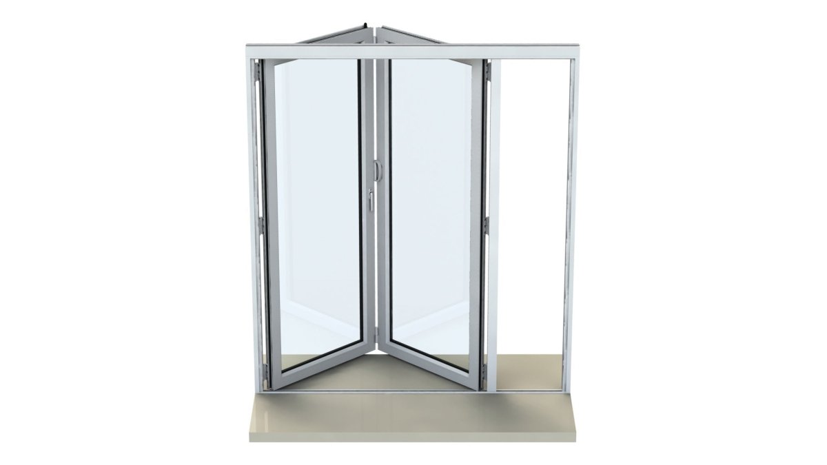 1500mm Origin Dark Silver Aluminum Bifold - 2 Section - Home Build Doors