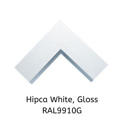 1500mm Origin Hipca White Gloss Aluminum Bifold - 2 Section - Home Build Doors