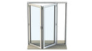 1500mm Origin Hipca White Gloss Aluminum Bifold - 2 Section - Home Build Doors