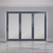 1500mm Origin Hipca White Gloss Aluminum Bifold - 3 Section - Home Build Doors