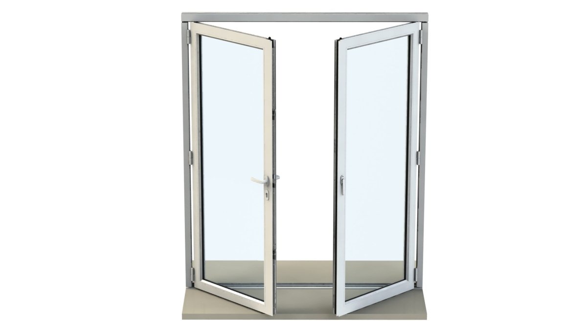 1500mm Origin Hipca White Matt Aluminum Bifold - 2 Section - Home Build Doors