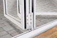 1500mm Origin Hipca White Matt Aluminum Bifold - 2 Section - Home Build Doors