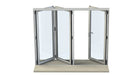 1500mm Origin Hipca White Matt Aluminum Bifold - 3 Section - Home Build Doors