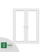 1500mm - White uPVC French Door - Home Build Doors