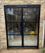 1600mm Black Heritage Aluminium French Doors + 290mm Top Window - Home Build Doors