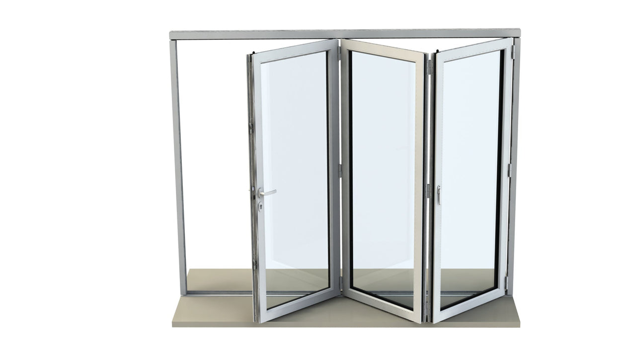 1600mm Origin Black Aluminum Bifold - 3 Section - Home Build Doors