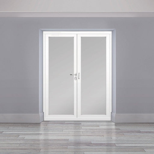 1600mm Origin Hipca White Gloss Aluminum Bifold - 2 Section - Home Build Doors