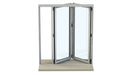 1600mm Origin Dark Silver Aluminum Bifold - 2 Section - Home Build Doors