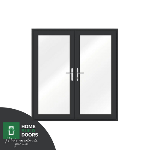 1700mm - Anthracite Grey uPVC French Door - Home Build Doors