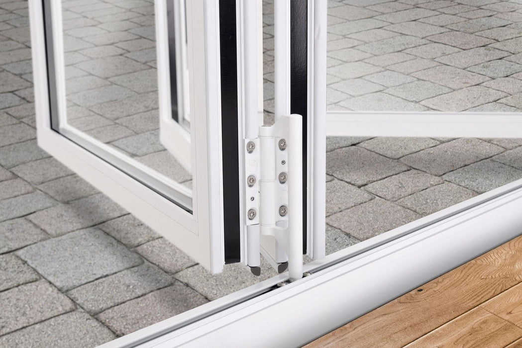 1700mm Origin Hipca White Gloss Aluminum Bifold - 3 Section - Home Build Doors