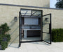 1700mm Black Heritage Aluminium French Doors + 290mm Top Window - Home Build Doors