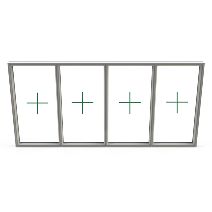 Origin OW70 Aluminium Window - 4 Section