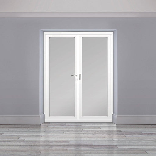 1800mm Origin Hipca White Gloss Aluminum Bifold - 2 Section - Home Build Doors