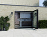 1800mm Black Aluminium Bifold Door Korniche - 2 sections - Home Build Doors