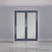 1800mm Origin Black Aluminum Bifold - 2 Section - Home Build Doors