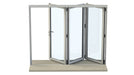 1800mm Origin Dark Silver Aluminum Bifold - 3 Section - Home Build Doors